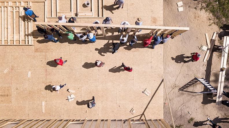 Building a home for Habitat for Humanity